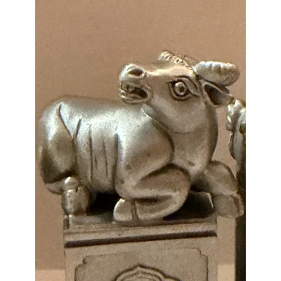 Tumasek Solid Pewter – Eight Immortals & Auspicious Animals (Set of 6)